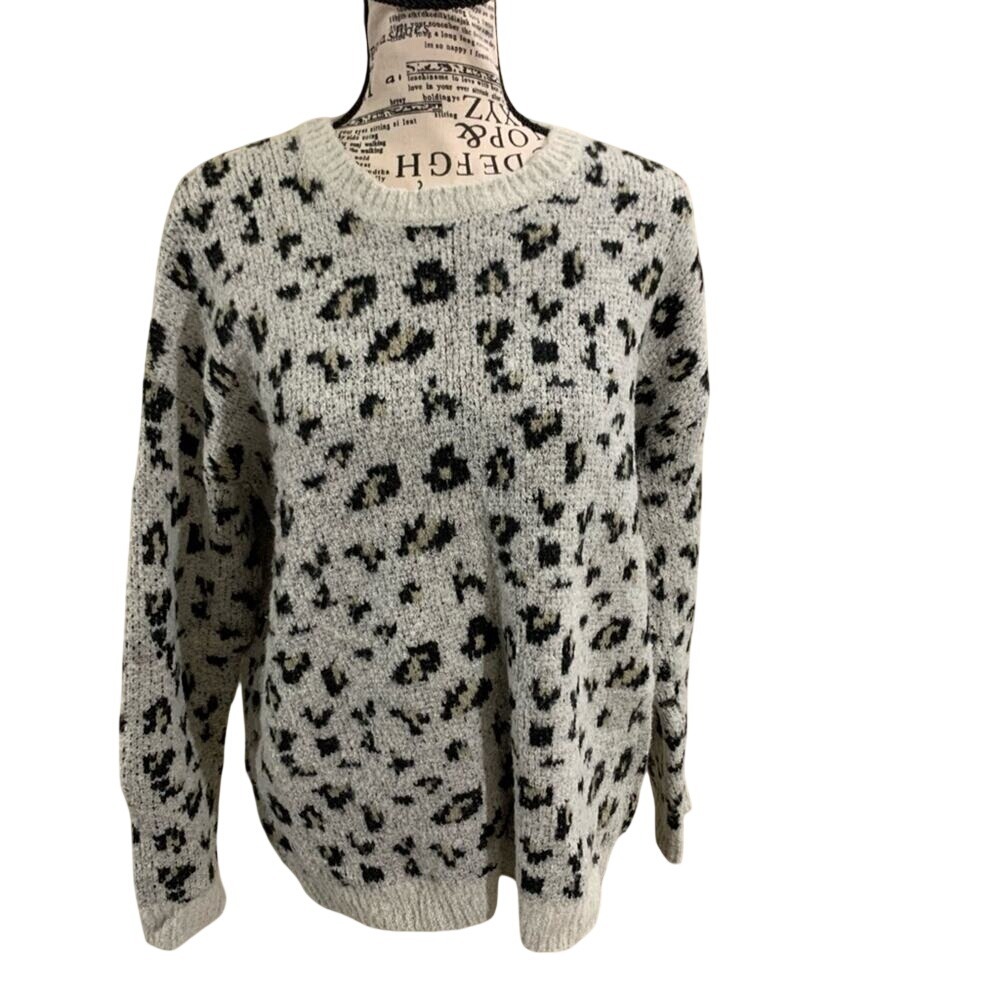 Workshop republic clothing animal print sweater sz small